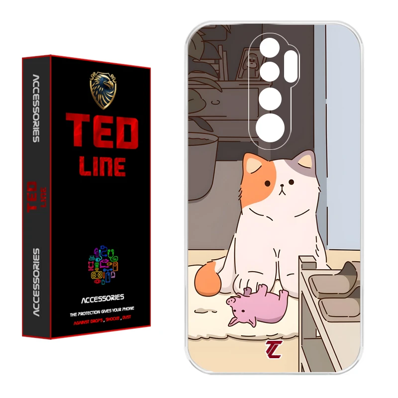 کاور تدلاین طرح گربه کد 1192 مناسب برای گوشی موبایل شیائومی Redmi Note 8 Pro