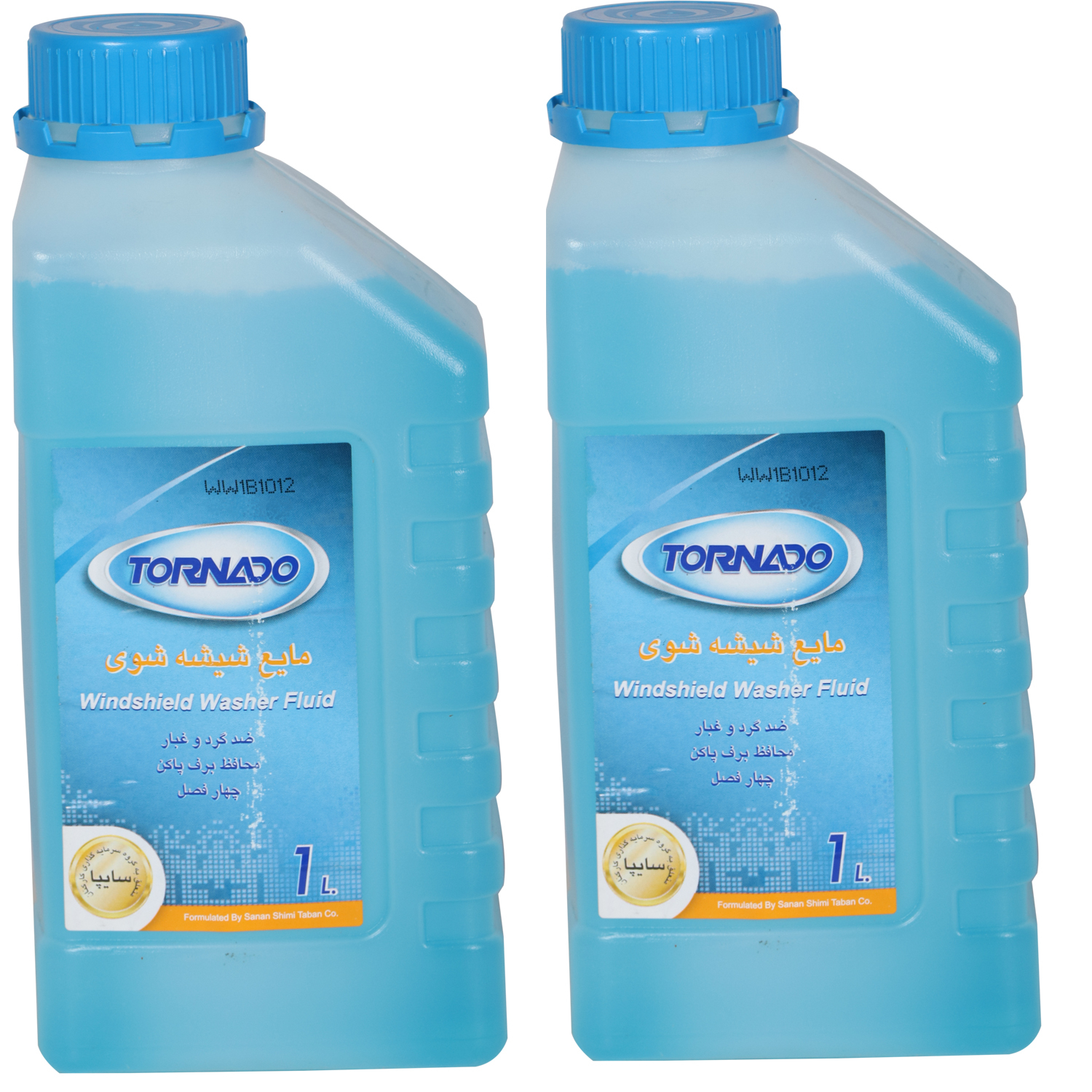 مایع شیشه شوی خودرو تورنادو مدل WINWF بسته 2عددی حجم 1 لیتر 