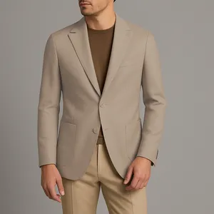 کت تک مردانه کروم مدل دو دکمه لینن 2410208 