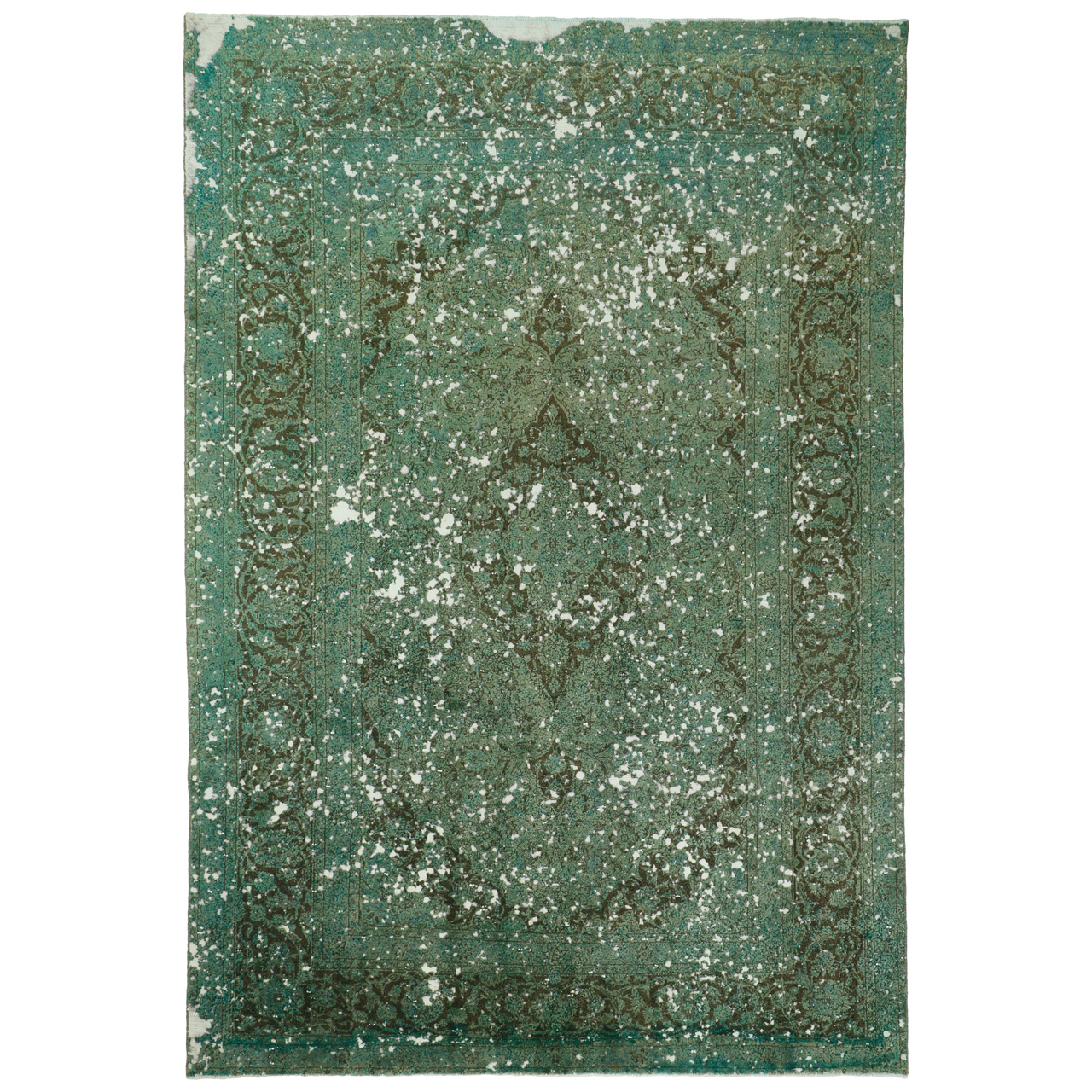 فرش دستبافت رنگ شده شش متری کد 32022