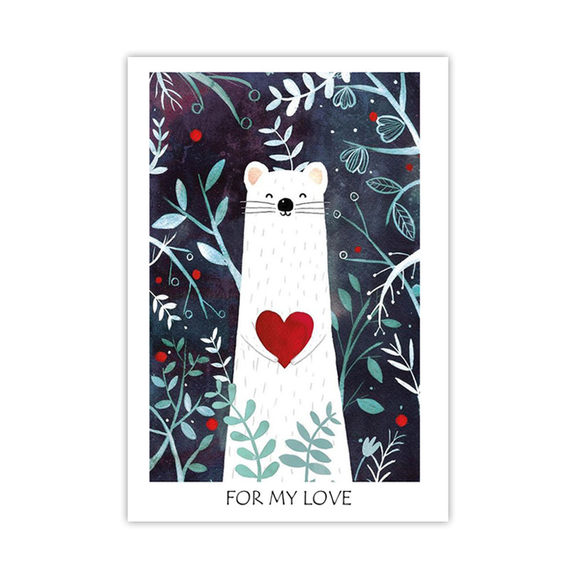 کارت پستال مدل عاشق