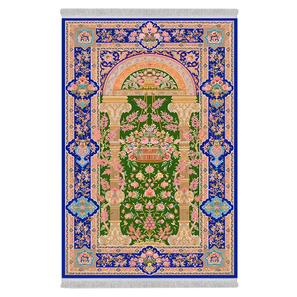 فرش پارچه‌ای دفه مدل فرشینه طرح مدرن کد 8055