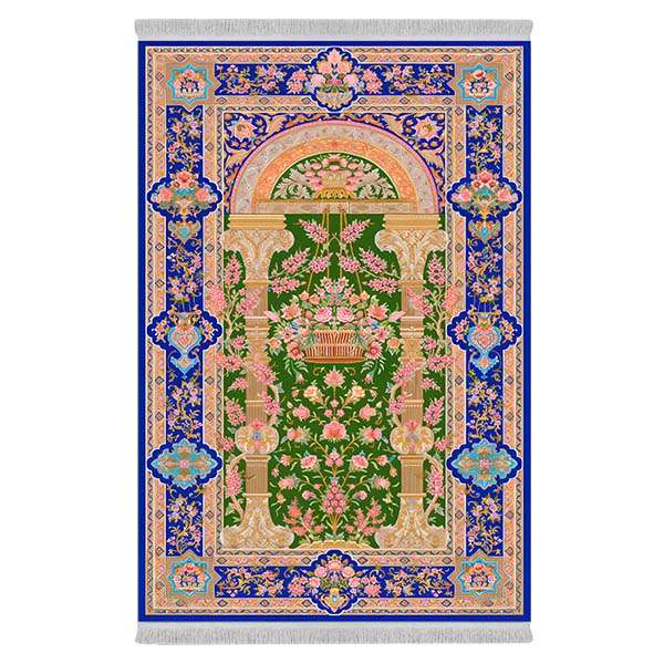 فرش پارچه‌ای دفه مدل فرشینه طرح مدرن کد 8055