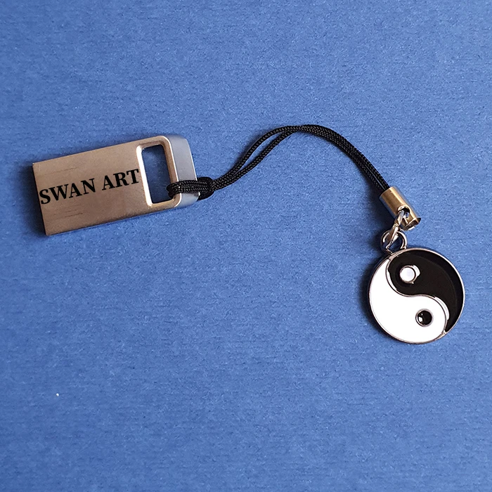 عکس شماره 2 : بند نگهدارنده فلش مموری مدل یین و یانگ کد s