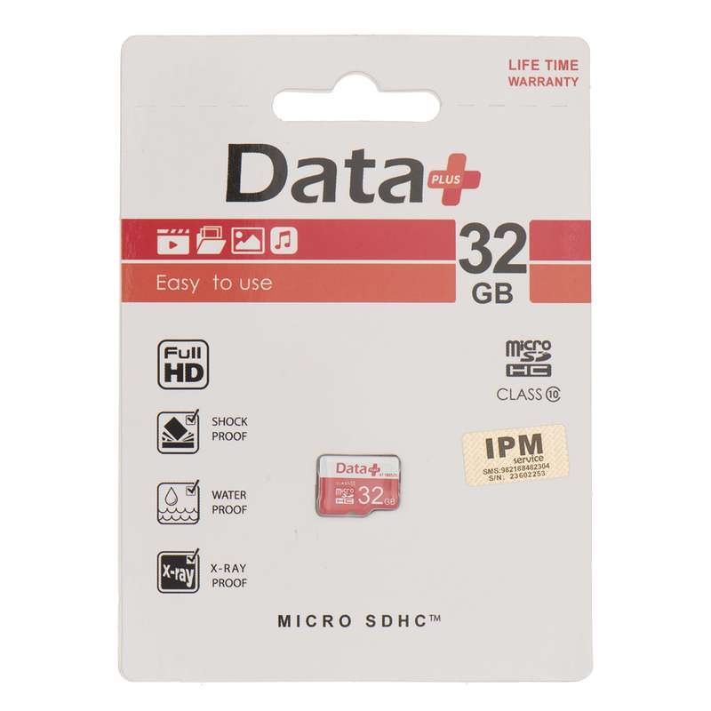 کارت حافظه microSDHC دیتاپلاس مدل IPM کلاس 10 ظرفیت 32 گیگابایت