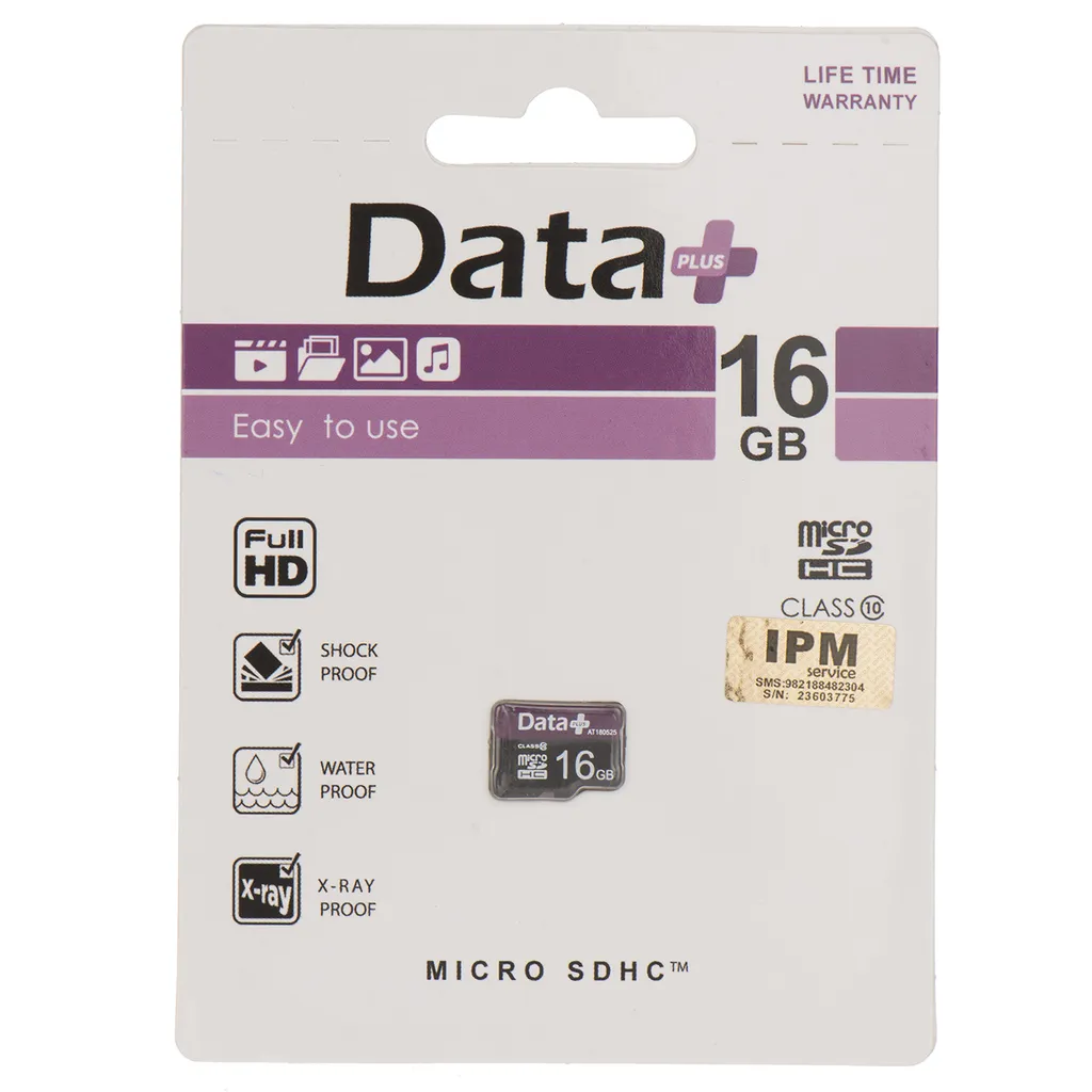 کارت حافظه microSDHC دیتاپلاس مدل IPM کلاس 10 ظرفیت 16 گیگابایت