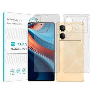 Rockspace Resistant model Matte screen protector suitable for Xiaomi Redmi Note 13R Pro mobile phone along with the back of the phone