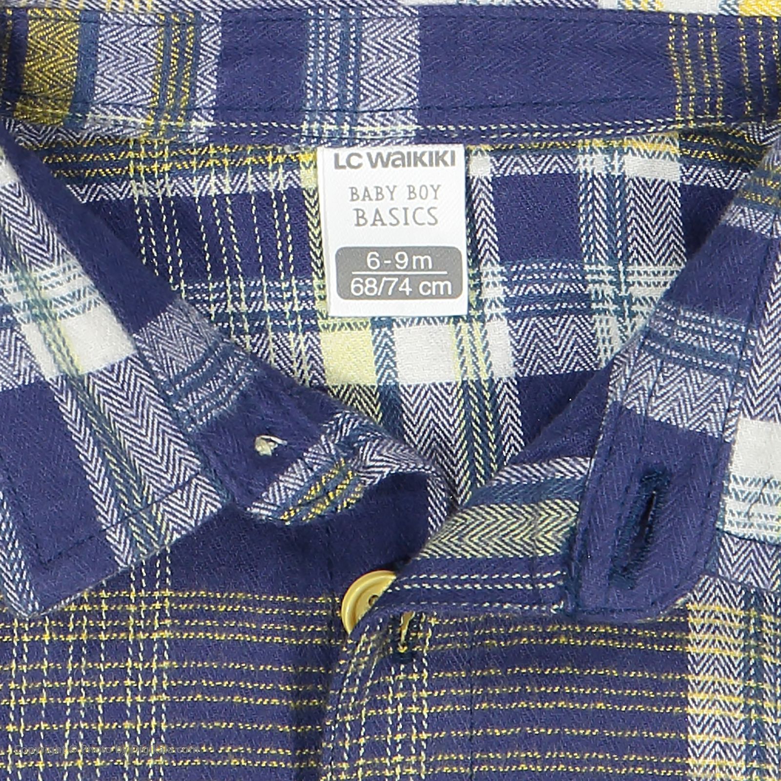 پیراهن نوزادی پسرانه ال سی وایکیکی مدل 0W29461Z1-G5P-YELLOWCHECK -  - 5