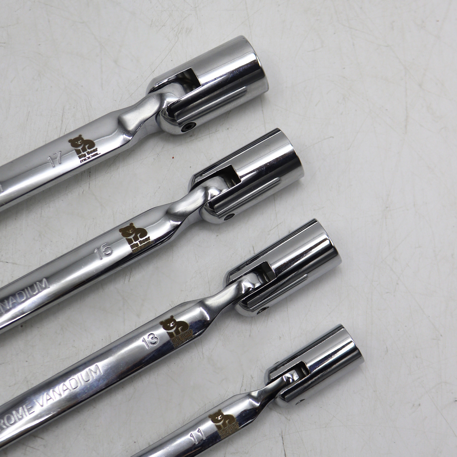 آچار دو سر بکس مدل بیگ بر کد YP-LOLAEI-12PAR-1017 سایز 10-17 میلیمتر مجموعه 4 عددی