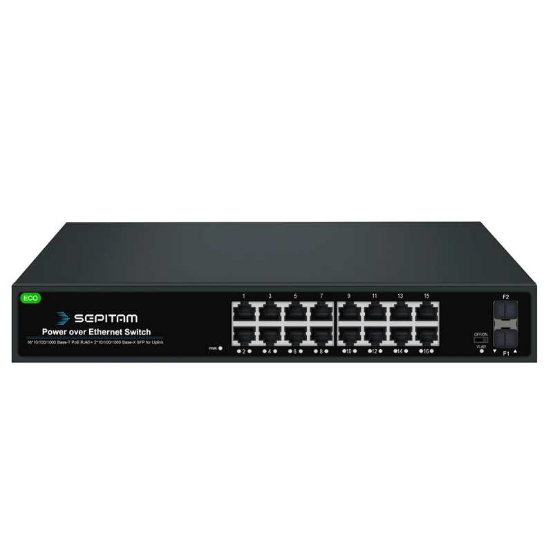 سوئیچ 16 پورت سپیتام مدل PS216G-DF-Eco سوئیچ 16 پورت سپیتام مدل PS216G-DF-Eco