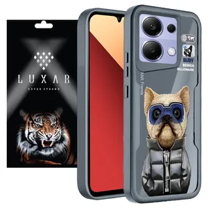 Luxar Black Cover For xiaomi redmi note13pro 4G/poco m 6 pro 4G
