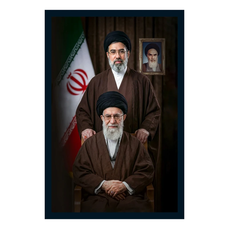 تابلو بکلیت طرح رهبر شهید حضرت آیت الله سید علی خامنه ای مدل B-S10613 فریم مشکی
