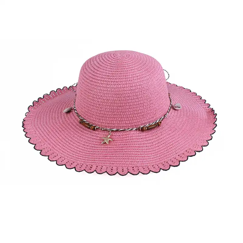 کلاه حصیری مدل دریا طرح لبه دالبری