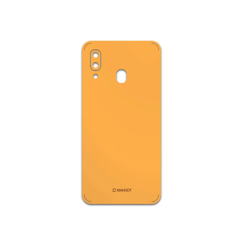 برچسب پوششی ماهوت مدل Matte-Orange مناسب برای گوشی موبایل سامسونگ Galaxy A40