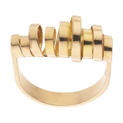 انگشتر طلا 18 عیار زنانه سنجاق مدل X068337