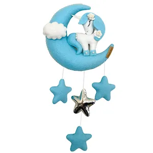 دیوار کوب اتاق کودک مدل ماه و اسب تک شاخ