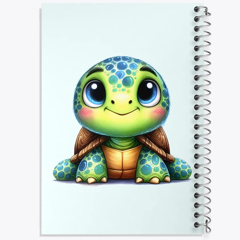 دفتر لیست خرید 50 برگ خندالو طرح لاکپشت کیوت کد F6182