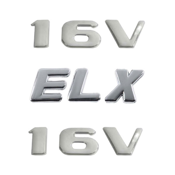 آرم گلگیر و صندوق خودرو چیکال طرح ELX-16V مناسب برای پارس ELX بسته 3 عددی