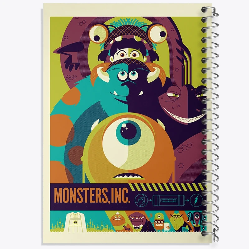 دفتر نت موسیقی 50 برگ خندالو مدل کارخانه هیولاها کد F2168