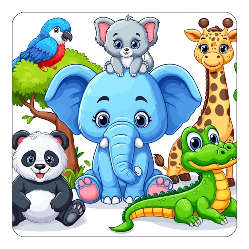 مگنت کاکتی طرح حیوانات کارتونی مدل mp28363