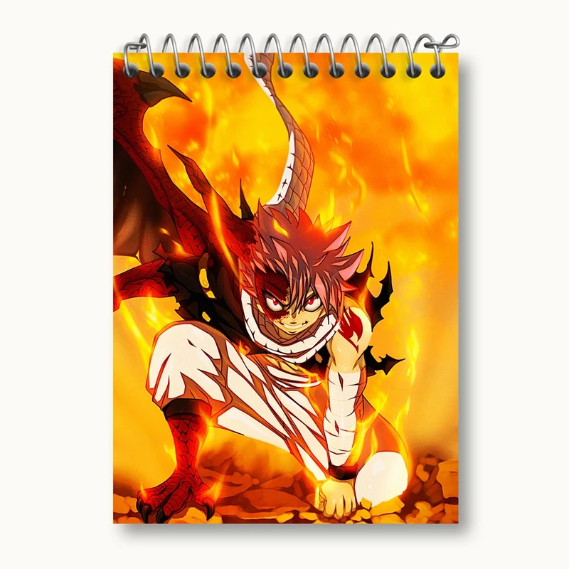 دفتر یادداشت 50 برگ خندالو مدل ناتسو انیمه فری تیل Fairy Tail کد 16459