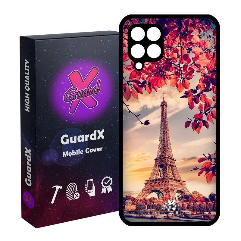 کاور گارد ایکس طرح Eiffel Tower مدل Glass10125 مناسب برای گوشی موبایل سامسونگ Galaxy A12