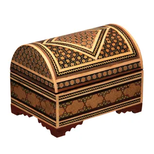 جعبه جواهرات صندوقی خاتم کاری کد 1-70093