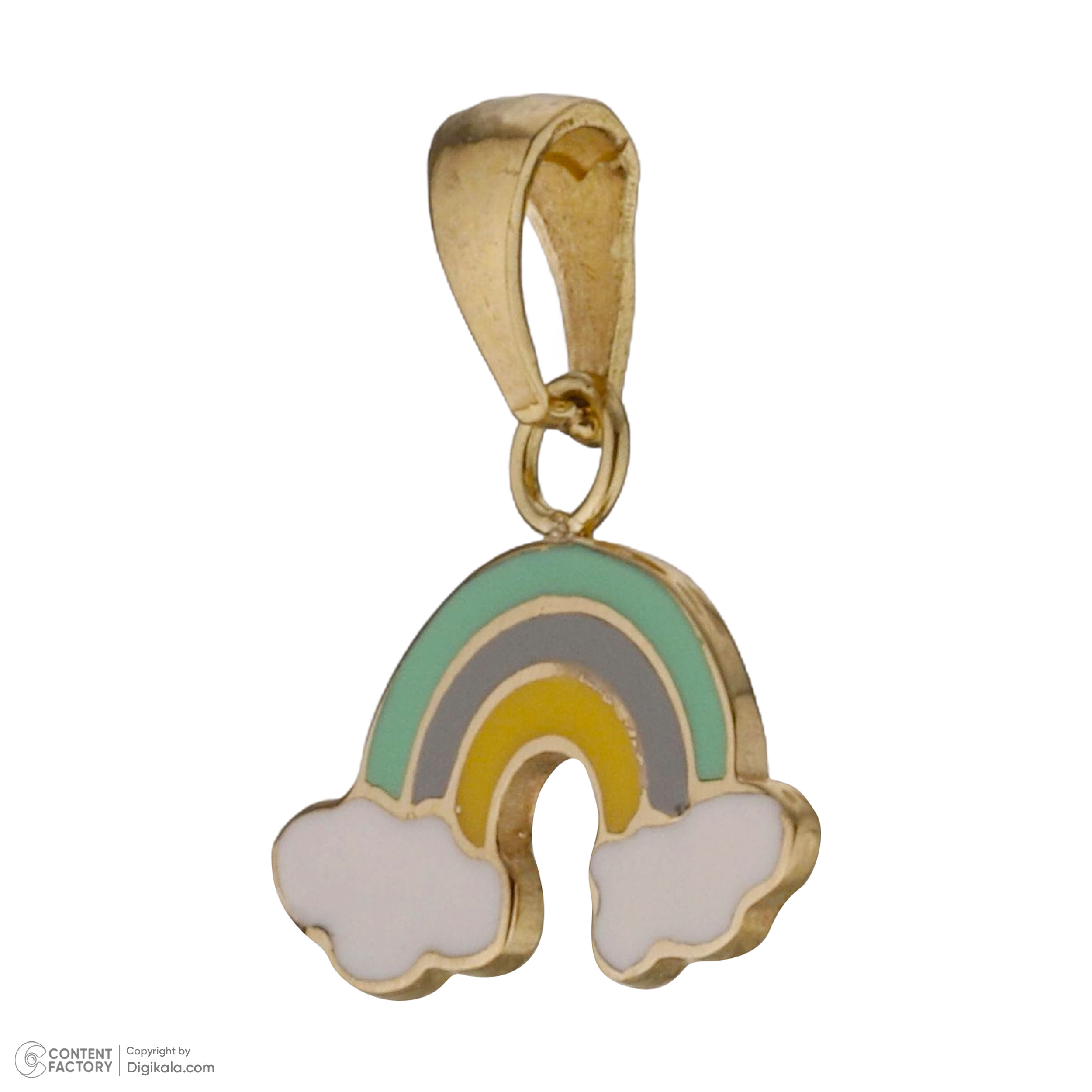 آویز گردنبند طلا 18 عیار دخترانه طلای مستجابی مدل 55100