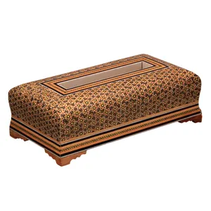 جعبه دستمال کاغذی خاتم کاری کد 2-70020