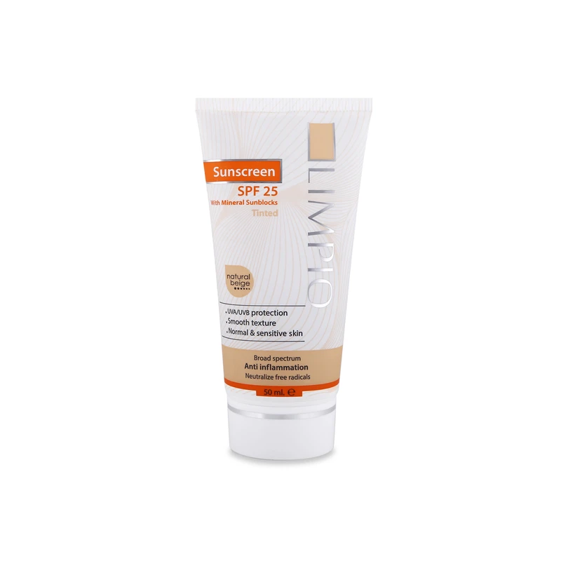 کرم ضد آفتاب لیمپیو مدل Natural Beige Spf 25 کد Li0067 حجم 50 میلی لیتر