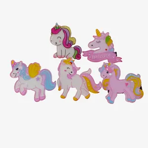 گیره مو دخترانه مدل اسب تک شاخ اکلیلی مجموعه 5 عددی