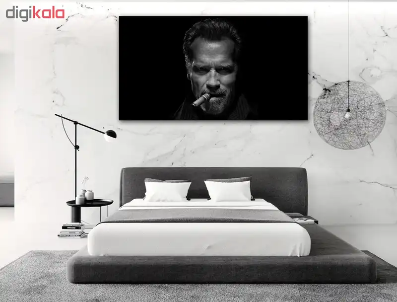 تابلو شاسی طرح پرتره ی هنرمندان مشهور-آرنولد شوارتزنگر کد 75