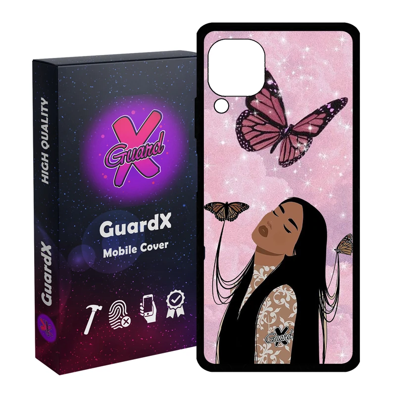 کاور گارد ایکس طرح Girl مدل Glass10297 مناسب برای گوشی موبایل هوآوی Nova 7i / Nova 6 SE / P40 Lite