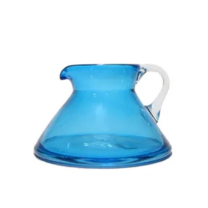 سس خوری شیشه ای مدل پرسام کد 007 رنگ آبی