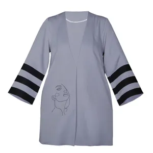 مانتو زنانه مدل مازراتی گلدوزی شده S1036