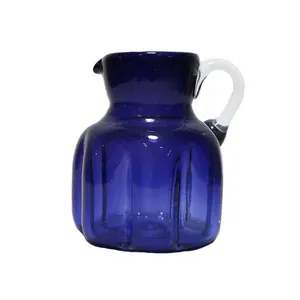 سس خوری شیشه ای مدل پرسام کد 010 رنگ آبی