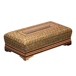 جعبه دستمال کاغذی خاتم کاری کد 1-70021