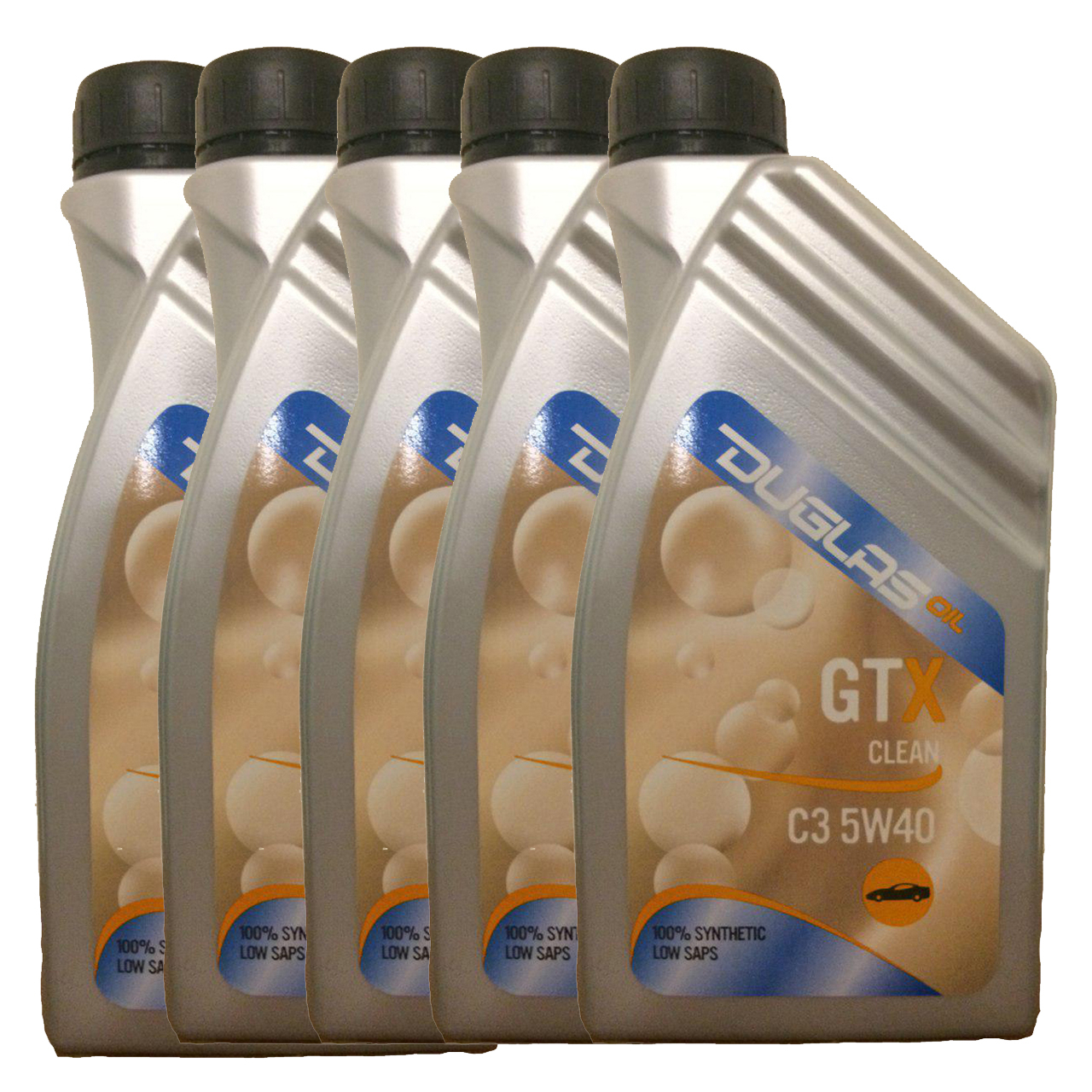 روغن موتور خودرو داگلاس مدل GTX CLEAN 5W-40 حجم 1 لیتر بسته 5 عددی