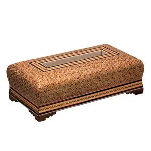 جعبه دستمال کاغذی خاتم کاری کد 2-70021