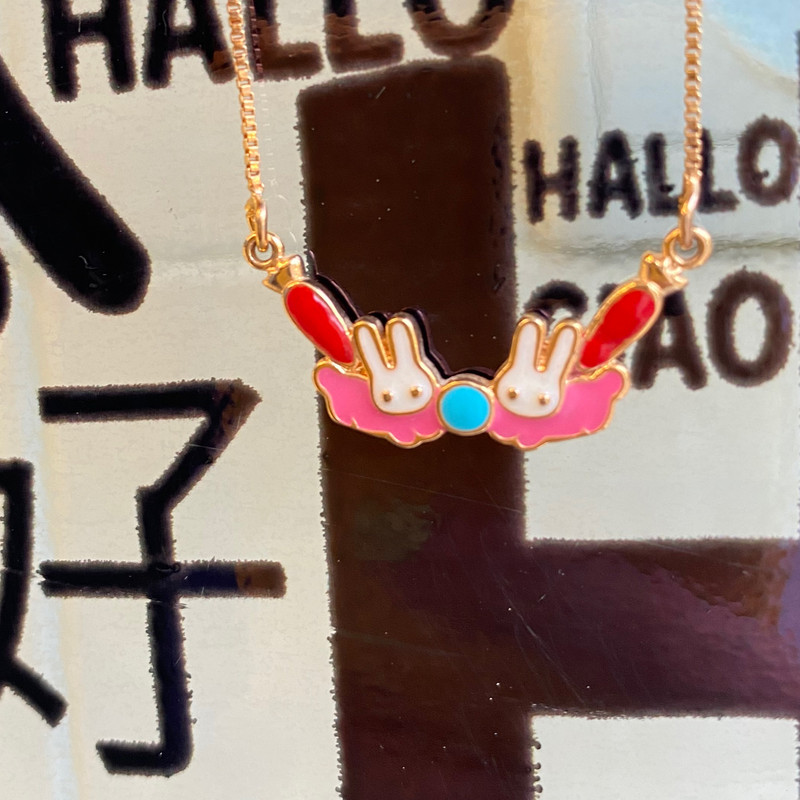 گردنبند دخترانه ژوپینگ مدل خرگوشی گردنبند دخترانه ژوپینگ مدل خرگوشی