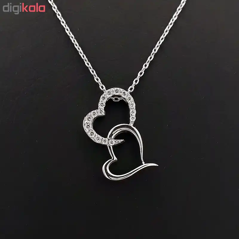 گردنبند نقره زنانه کد FL 162