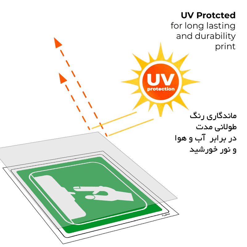 برچسب ایمنی مستر راد طرح قطع اضطراری مدل HSE-OSHA-189