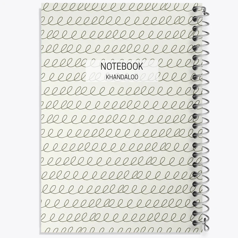 دفتر شطرنجی 50 برگ خندالو مدل پترن فانتزی کد N452