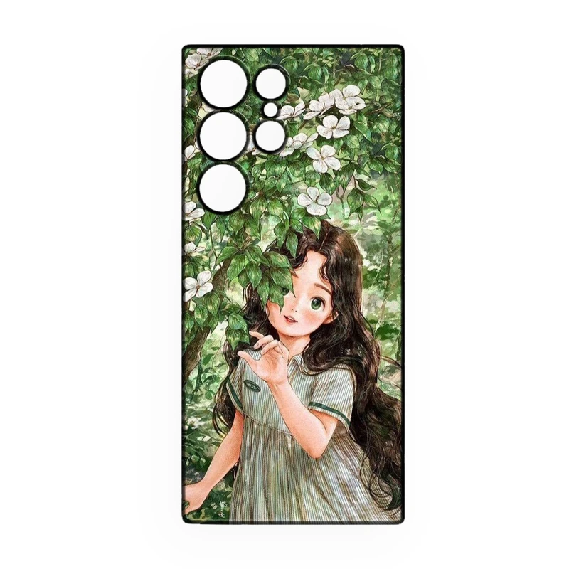 کاور طرح دخترانه کد 297 مناسب برای گوشی موبایل سامسونگ Galaxy S21 Ultra