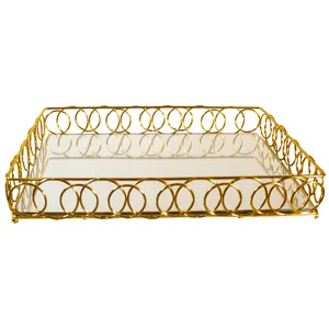 سینی مدل کف آینه ای طرح اطلس
