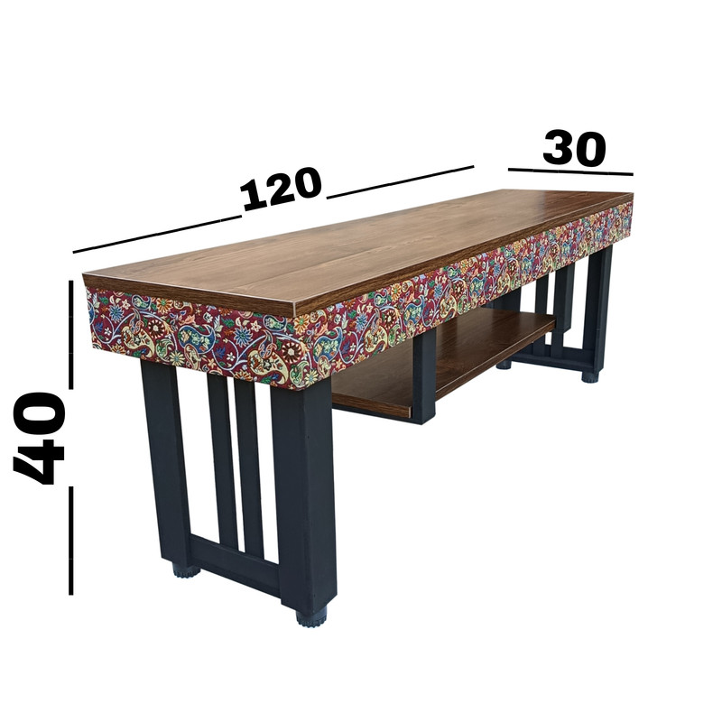 میز تلویزیون مدل ترمه 99 مناسب برای تلویزیون تا 52 اینچ