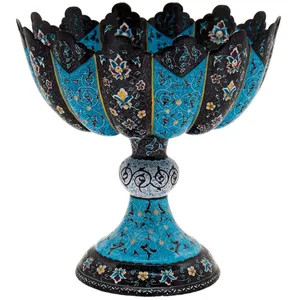 آجیل خوری میناکاری رستا طرح 5-19-102 ارتفاع 20 سانتی متر