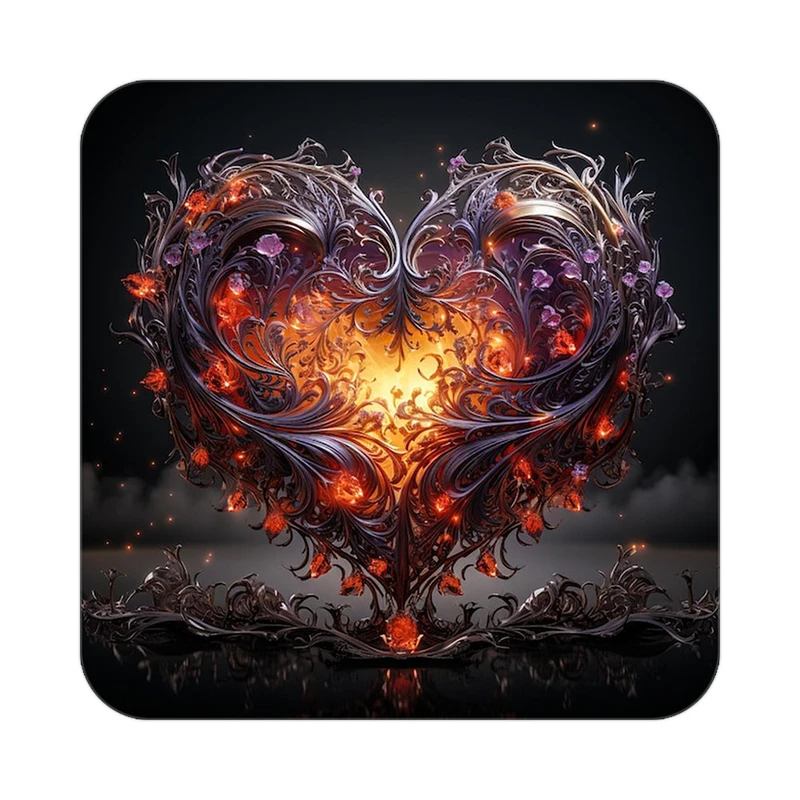 زیر لیوانی کاکتی مدل عاشقانه کد mp11851