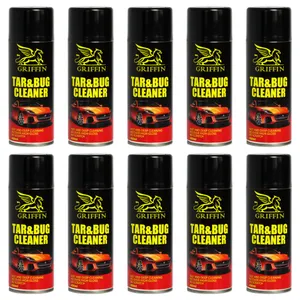 اسپری قیر پاک کن خودرو گریفین مدل Cleaner حجم 450 میلی‌لیتر مجموعه 10 عددی