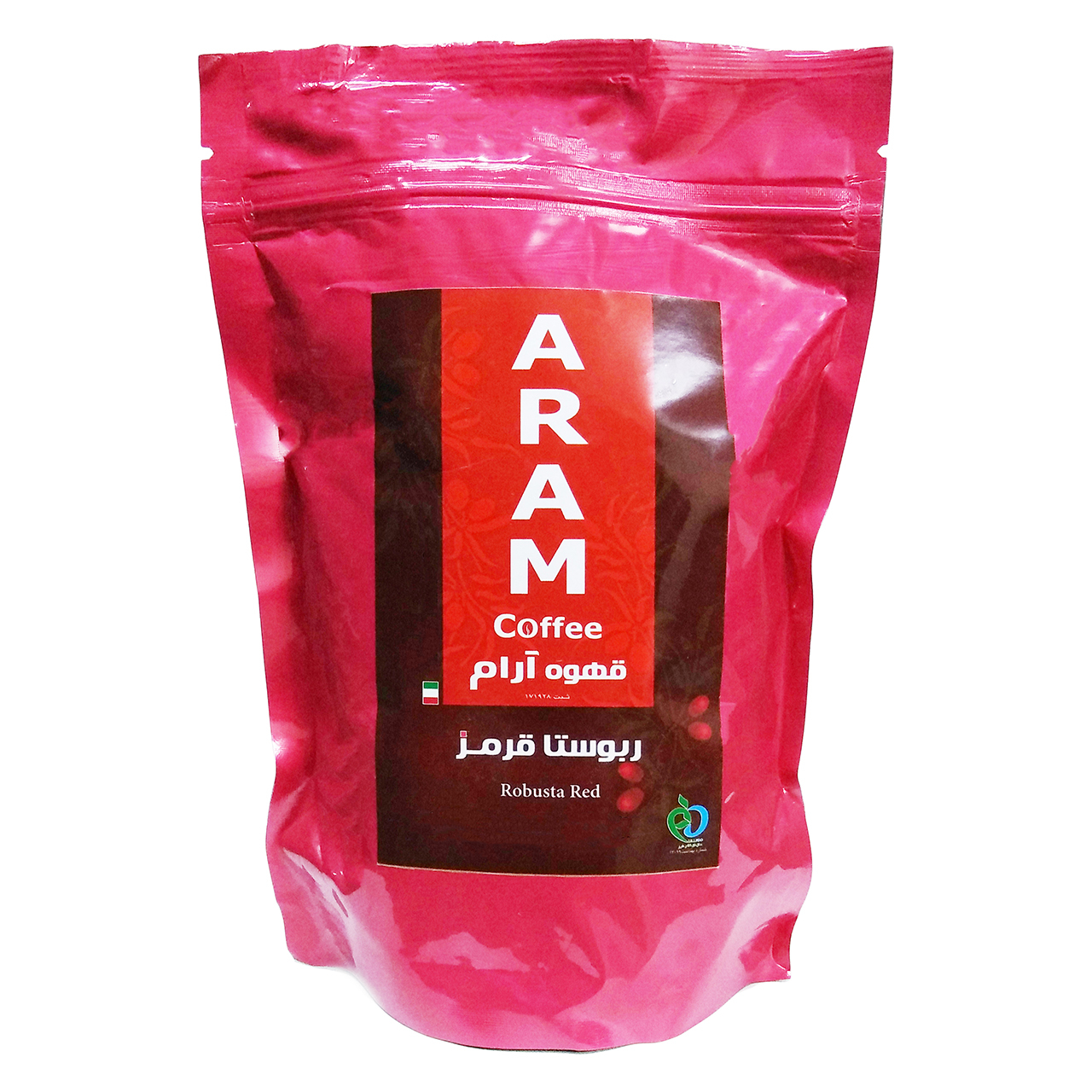دانه قهوه آرام مدل روبوستا قرمز مقدار ۲۵۰ گرم